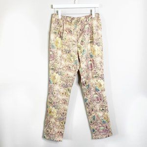 NWT Gold Rainbow Sparkly Jacquard Trousers